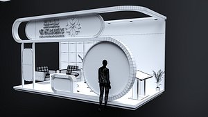 3D booth  18 m model
