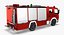 Camion dei pompieri Mercedes Benz Atego 2 in 1 (Low Poly e High Poly)