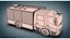 Camion dei pompieri Mercedes Benz Atego 2 in 1 (Low Poly e High Poly)