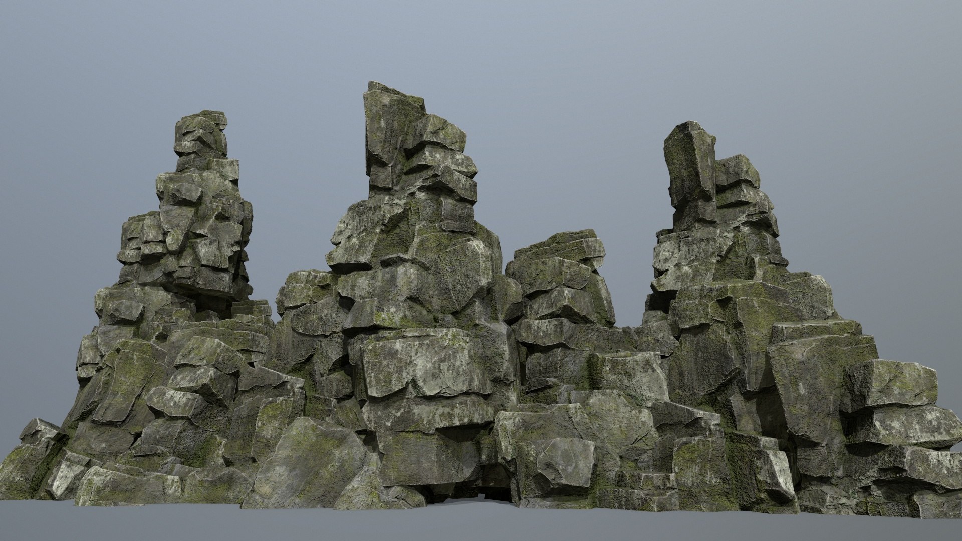 Cliff Rocks 3D Model - TurboSquid 2056722