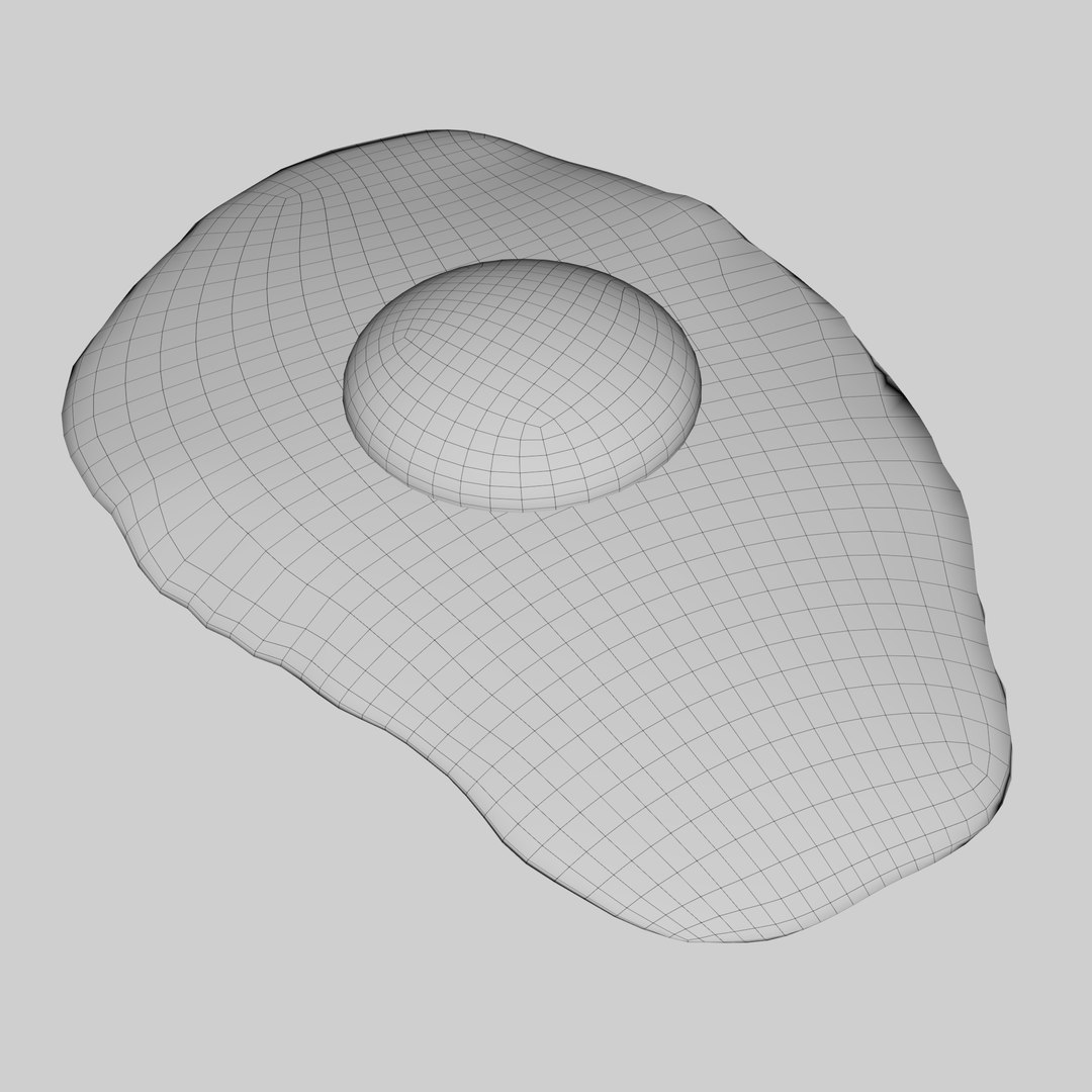 Fried egg 3D model https://p.turbosquid.com/ts-thumb/Im/YszUM0/8J/friedegg_wireframe/jpg/1763739203/1920x1080/fit_q87/7d40ae079ab5f0630d2f42b88725ebc73949765b/friedegg_wireframe.jpg