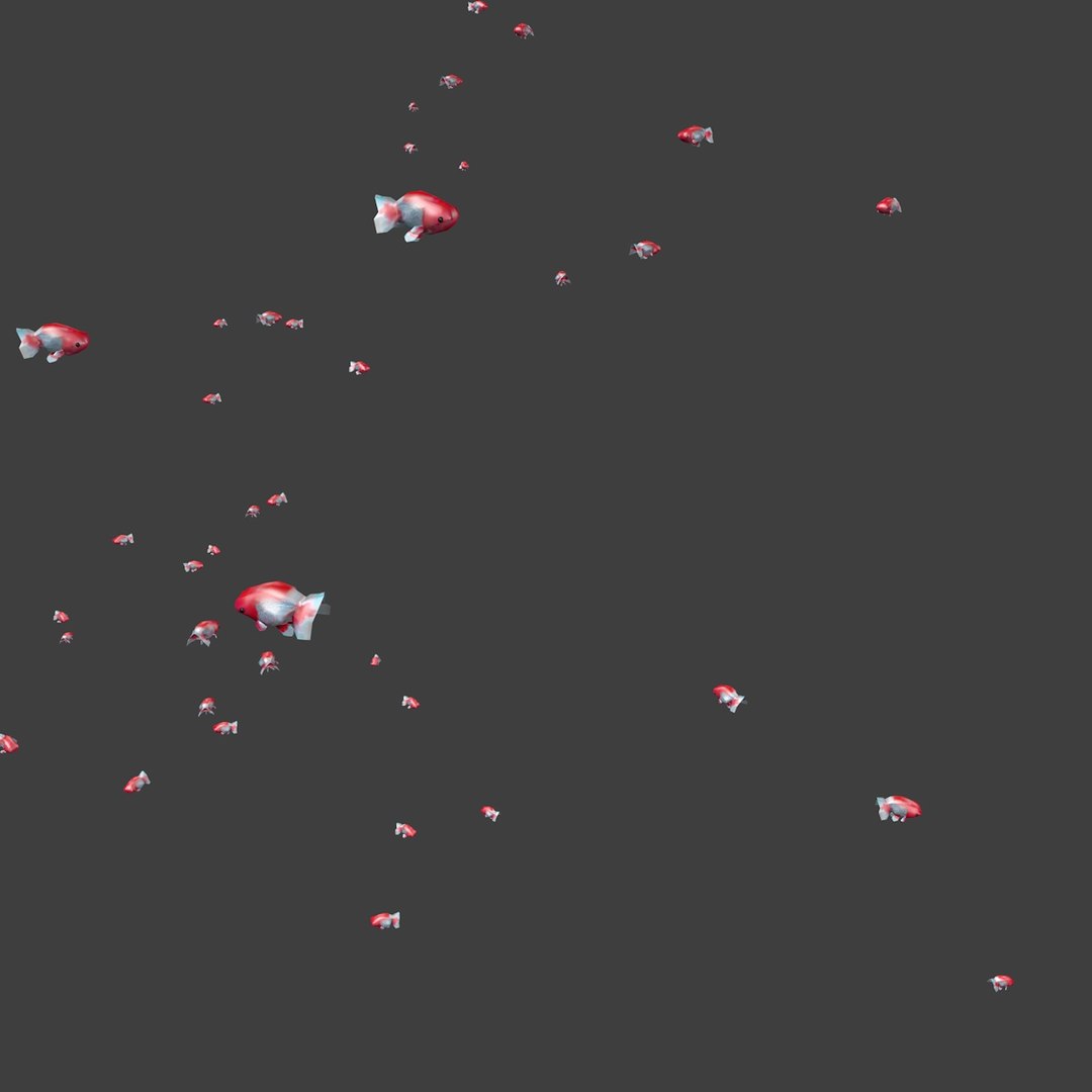 3D white red ranchu goldfishes model - TurboSquid 1408239