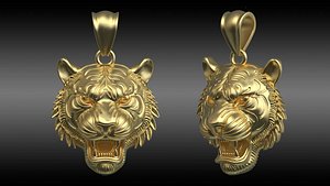 3D Tiger Pendant