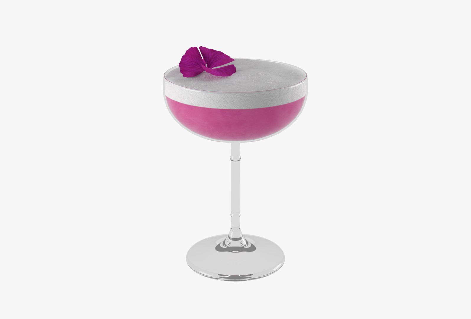 3D Cocktail Coupe Glass Model - TurboSquid 1798925