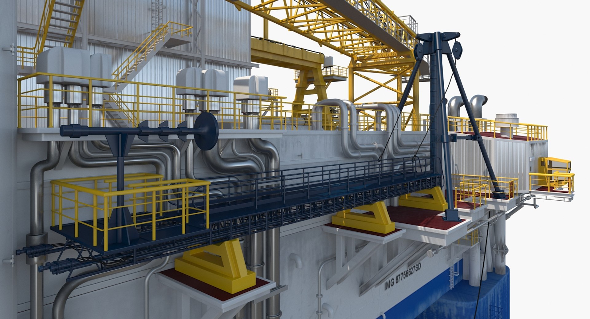 3D drilling rig model - TurboSquid 1251326