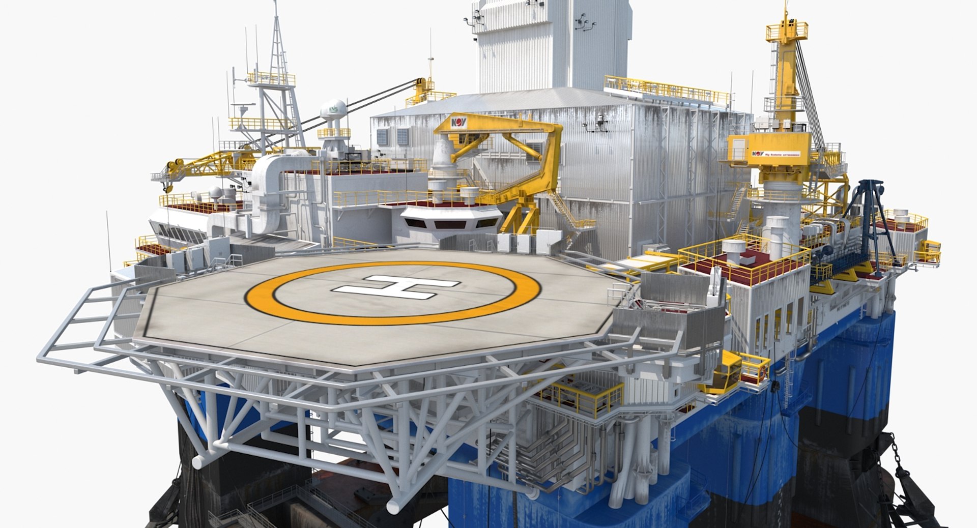 3D drilling rig model - TurboSquid 1251326