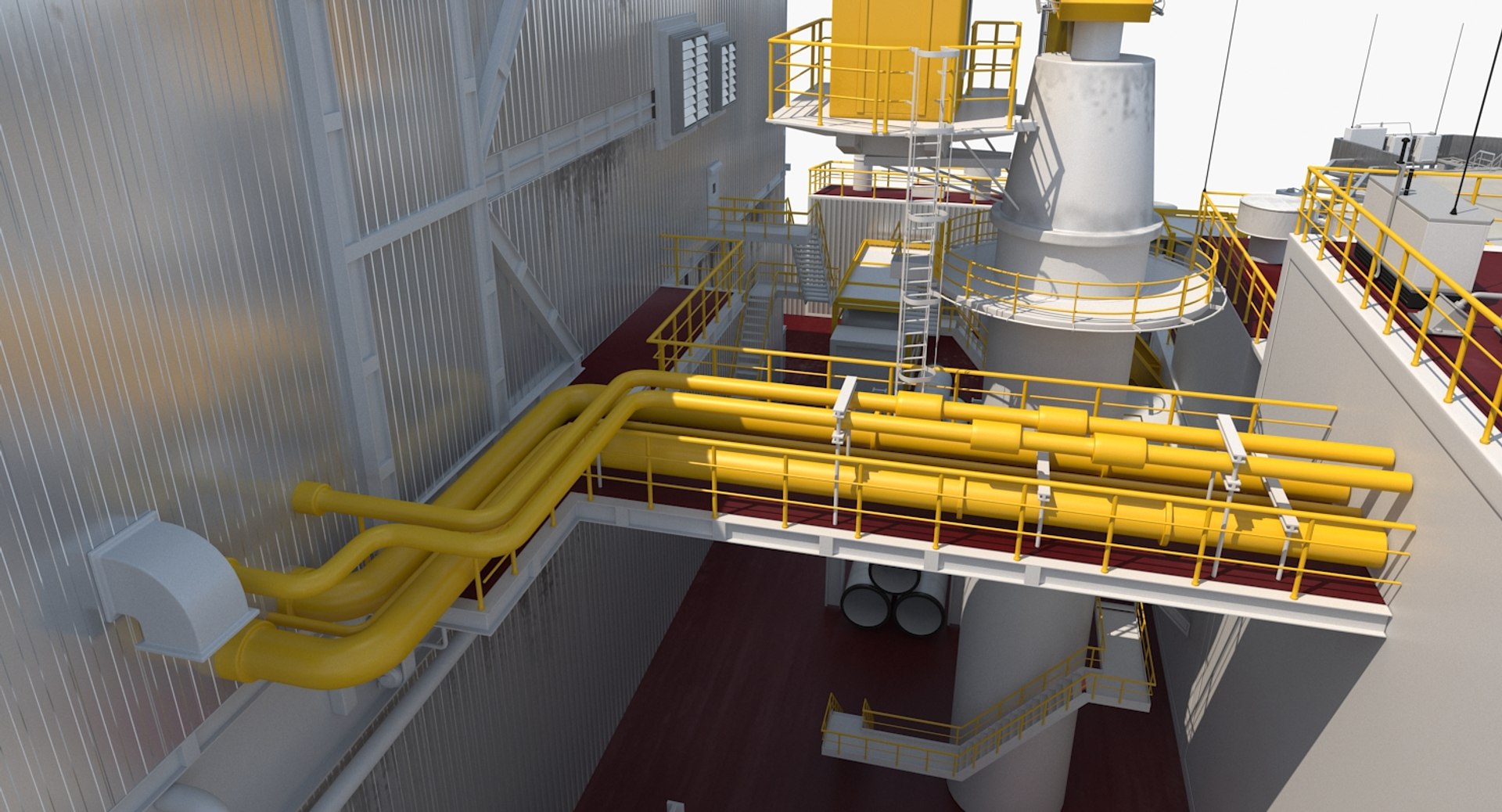 3D drilling rig model - TurboSquid 1251326