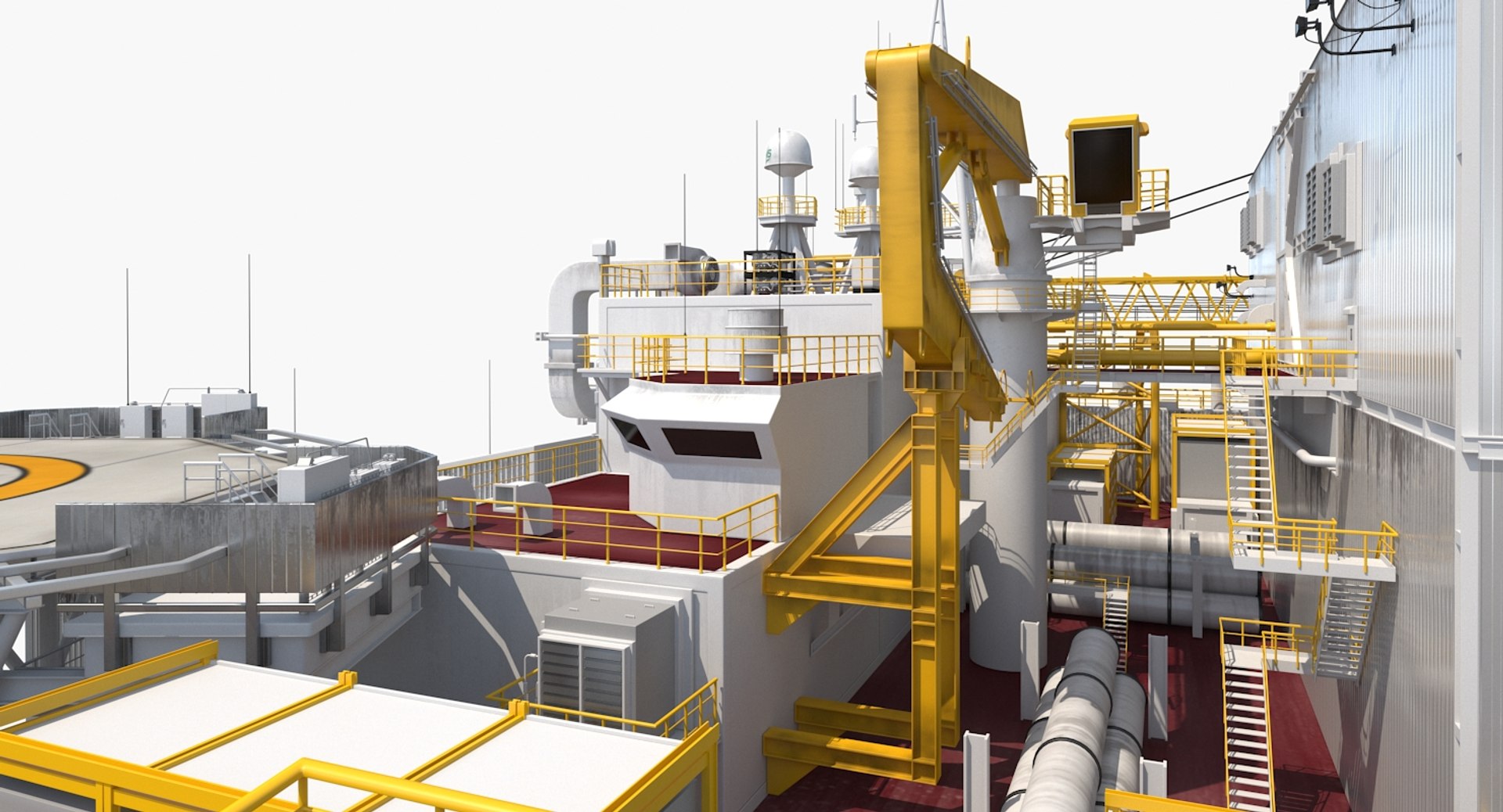 3D drilling rig model - TurboSquid 1251326