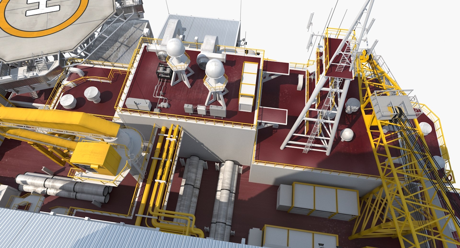 3D drilling rig model - TurboSquid 1251326