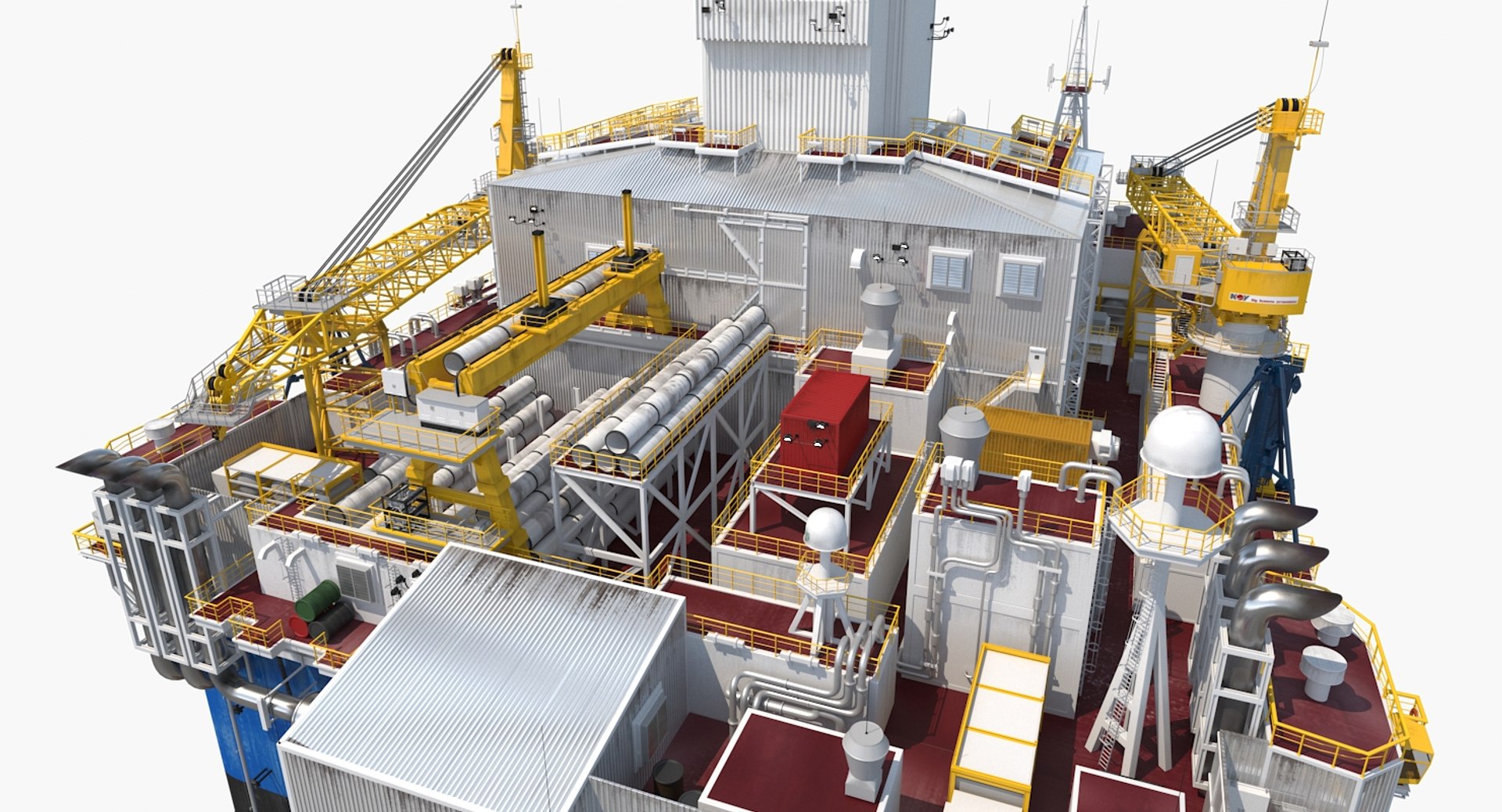 3D drilling rig model - TurboSquid 1251326