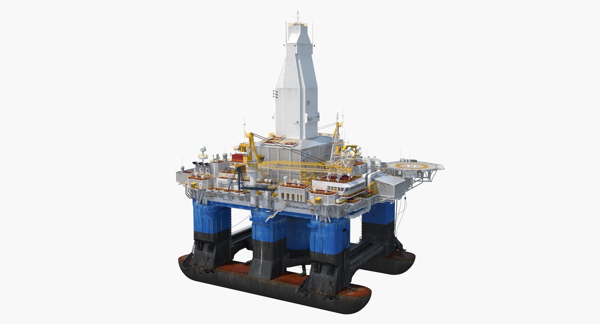 Drilling Rig 3D model preview