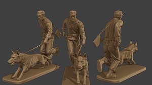 3D Czechoslovak communist Police K9 003