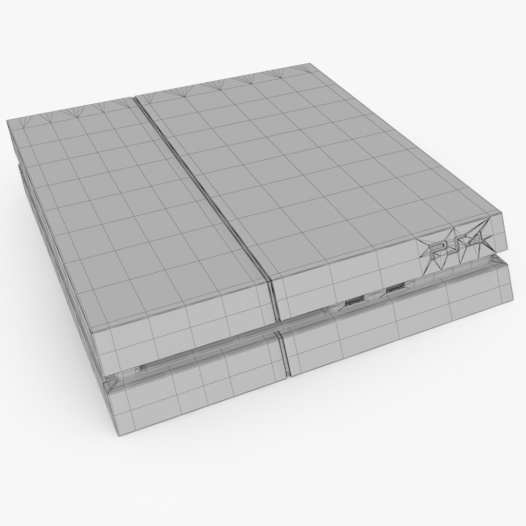 sony playstation 4 3d model