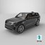 Grey Mid-Size Sport SUV 3D model