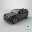 Grey Mid-Size Sport SUV 3D model