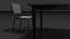 Interrogation Table and Chair 3D model