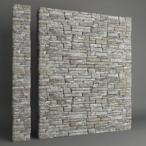 stone wall 3D model