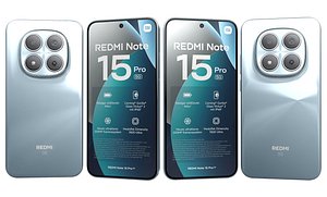 Xiaomi REDMI Note 15 Pro 5G Blue 3D model