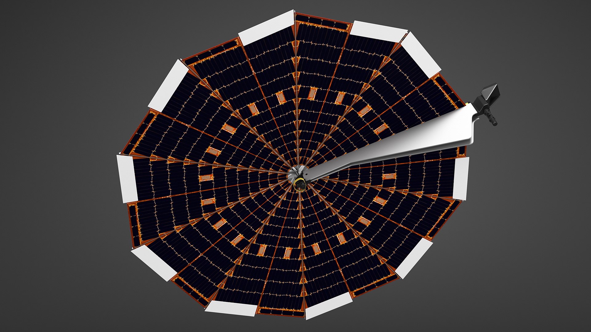 lander solar array 3D model https://p.turbosquid.com/ts-thumb/Im/wN6xcz/kpNqBu7V/landersolararrayc4dmodel002/jpg/1606797755/1920x1080/fit_q87/84c677f94db2dce455ea09564cf3cab333a5dde2/landersolararrayc4dmodel002.jpg