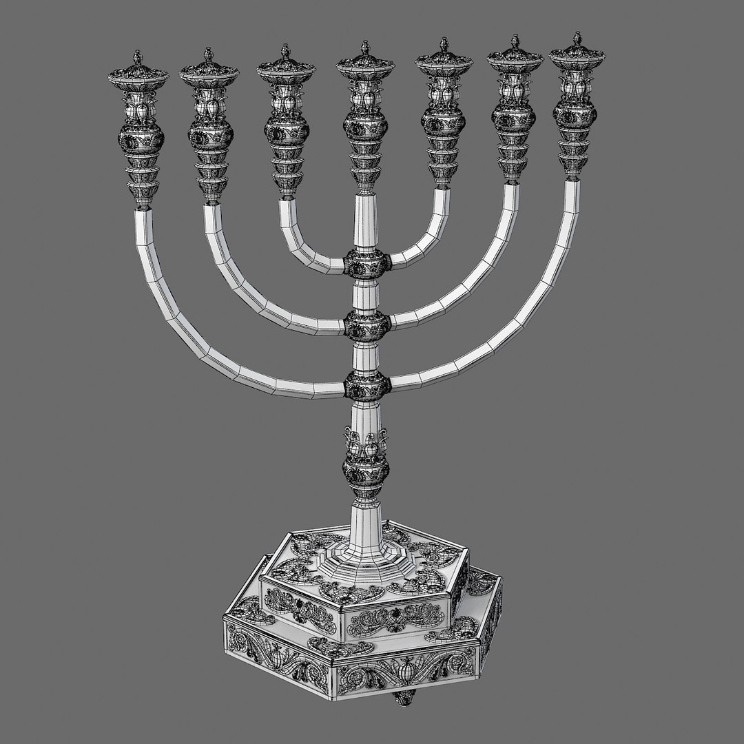 Menorah 3d Model