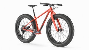Trek Farley Bike Red 3D model