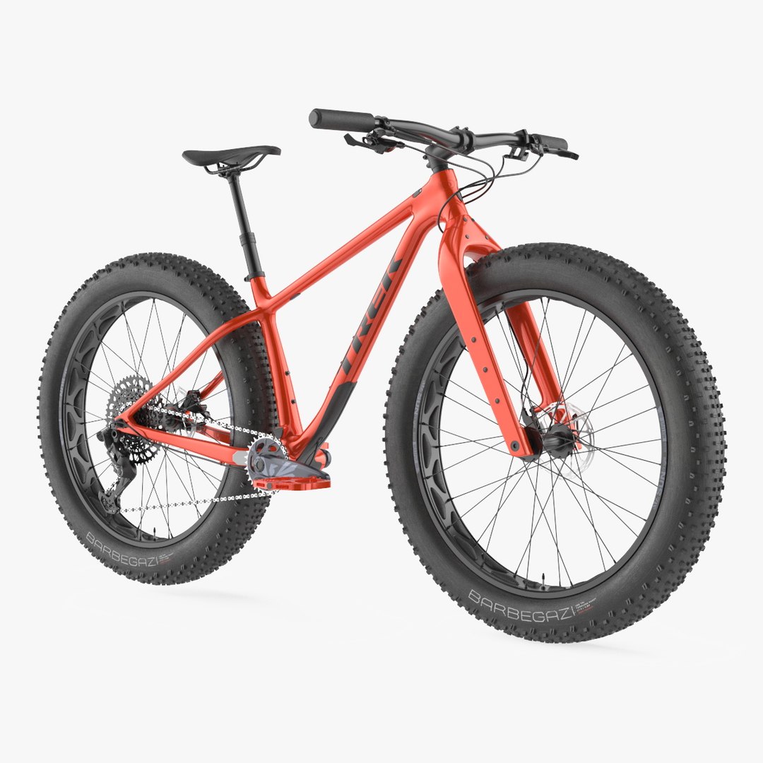 Trek Farley Bike Red 3D model preview