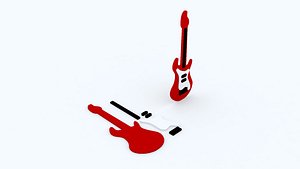 3D Guitar Logo Puzzle