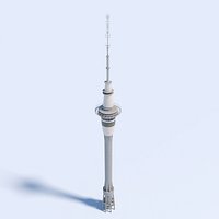 3d Model Sky Tower - Auckland