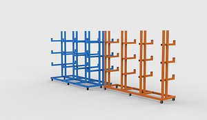 3D Pipe Rack 05 3D model
