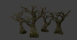 3D pbr tree leaves model