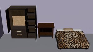 Bedroom Furniture Set 3D