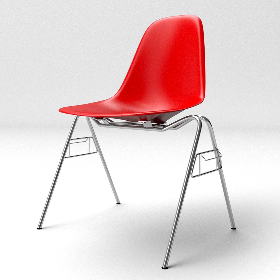 Eames Molded Plastic Chair Seat 3d Model