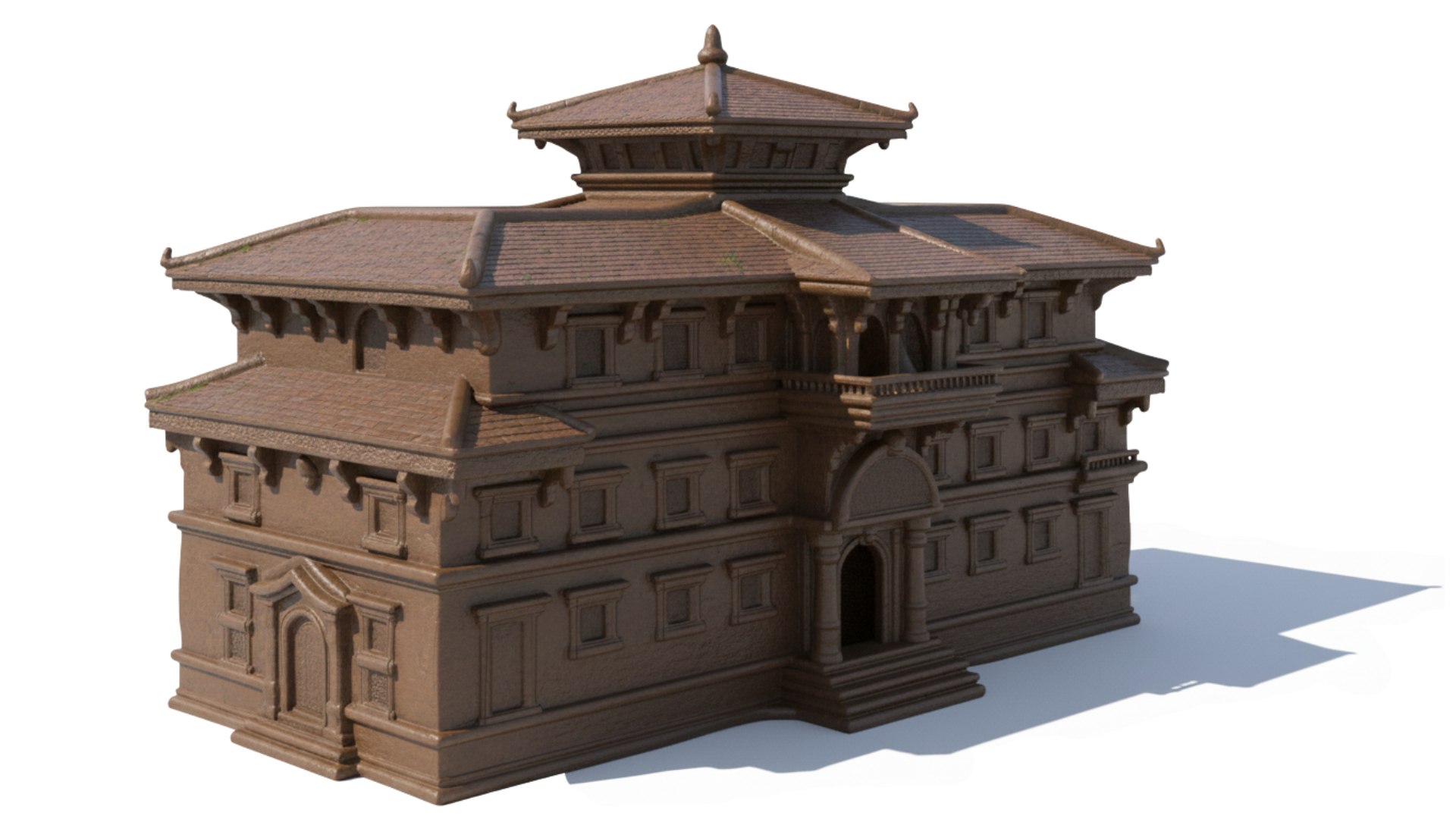 Traditional Temple Architecture High Detail 3D Model 3D - TurboSquid ...