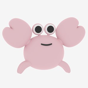 Cartoon Cute Little Crab 2 model