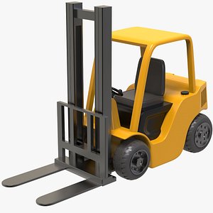 3D Forklift Machine Stylized