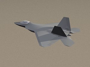 F-22 Raptor US Army Stealth Fighter Game model