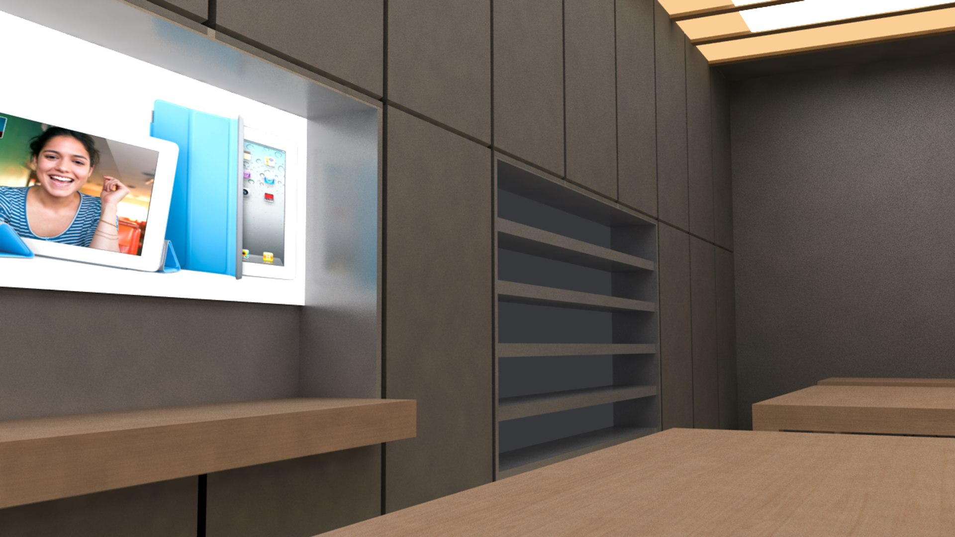 3d Apple Store V4 Model