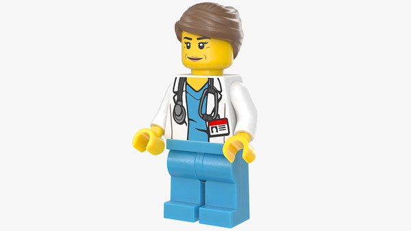 modelo 3d Lego minifigura doctora 1 TurboSquid 2208489