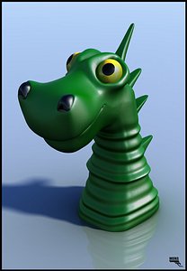 Dino Face Cartoon