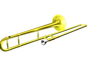 tenor trombone 3d max