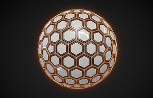 abstract spherical object 3D model