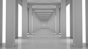 3D model Modern Empty Tunnel
