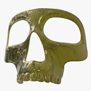 Golden Skeletal Mask