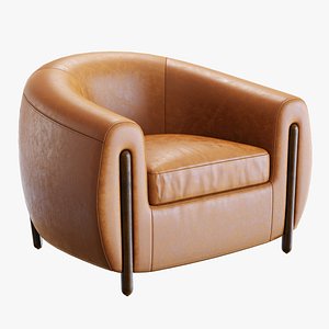 3D Crate and Barrel Nora Armchair