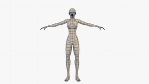 Female Base Mesh LOW POLY