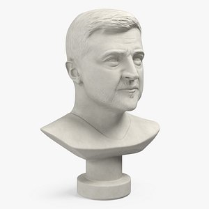 Plaster Bust of Zelensky model