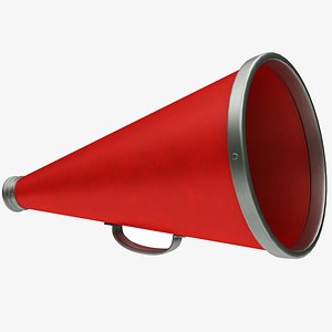 3D Film Megaphone Red