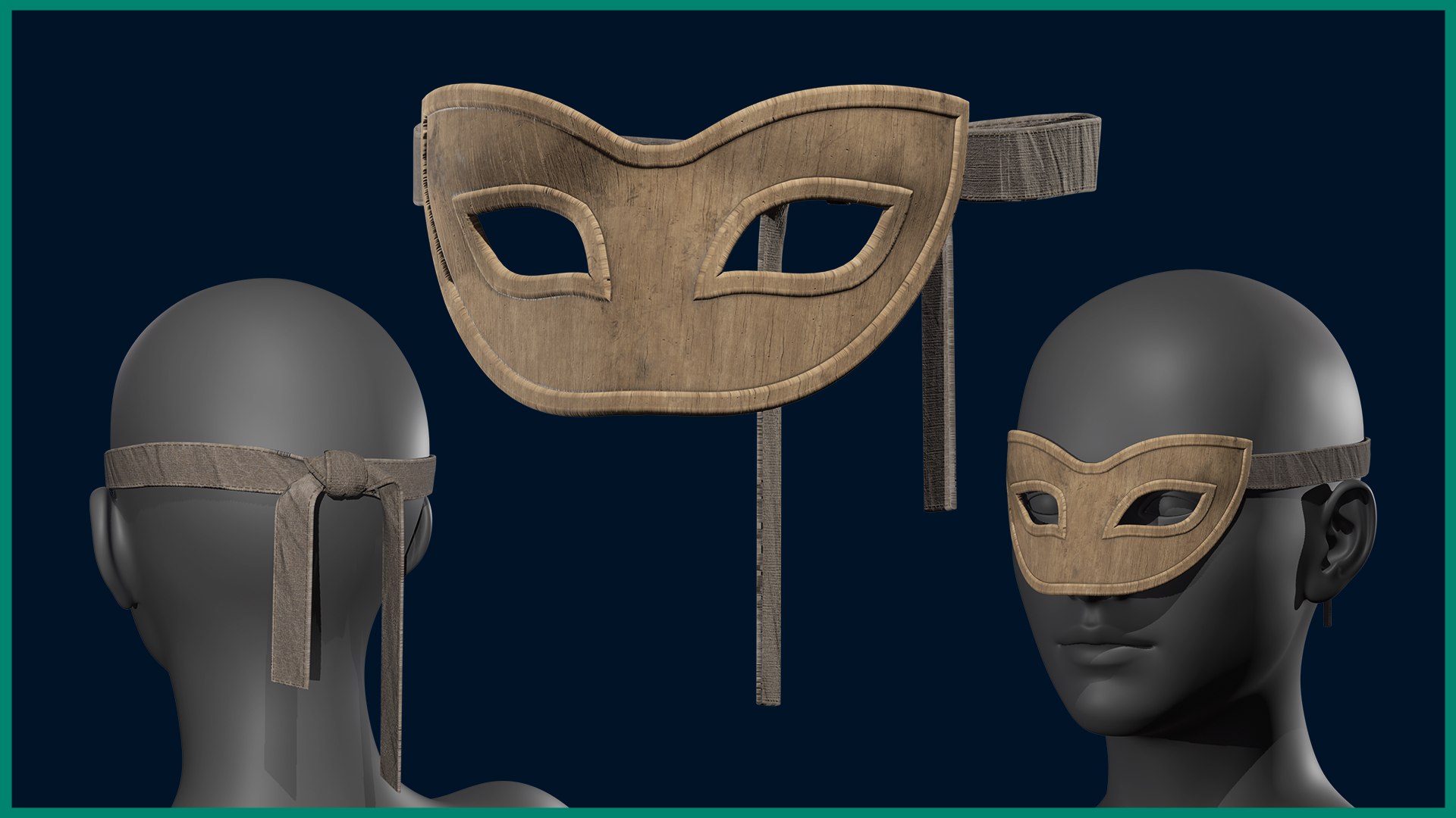 7 Ornamental Face Mask With Texture 3D Model - TurboSquid 2414958