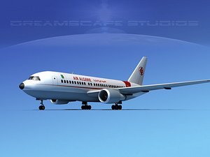 3D airline boeing 767-200er