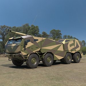 Morana Self-Propelled Howitzer Gun 3D